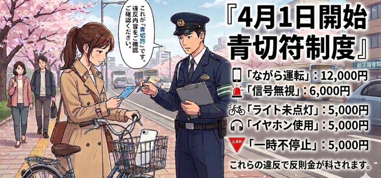実は12月より危ない!?4月の“新生活事故”と自転車『青切符』の落とし穴 実は12月より危ない!?4月の“新生活事故”と自転車『青切符』の落とし穴
